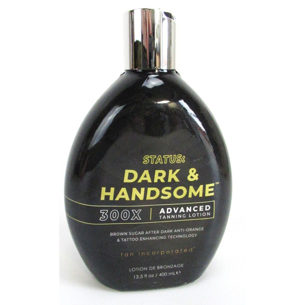 Status Dark & Handsome Men's Tanning Lotion 13.5 oz 300X Advanced Formula